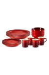 Le Creuset 16-piece Dinnerware Set In Cerise