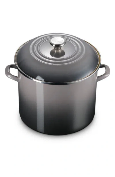 Le Creuset 16-quart Enameled Stainless Steel Stock Pot In Oyster