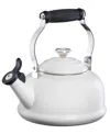 Le Creuset 1.7 Quart Enamel On Steel Whistling Tea Kettle In White