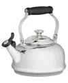 Le Creuset 1.7 Quart Enamel On Steel Whistling Tea Kettle In Stainless Steel
