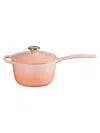 Le Creuset 1.75-quart Signature Cast Iron Saucepan In Peche