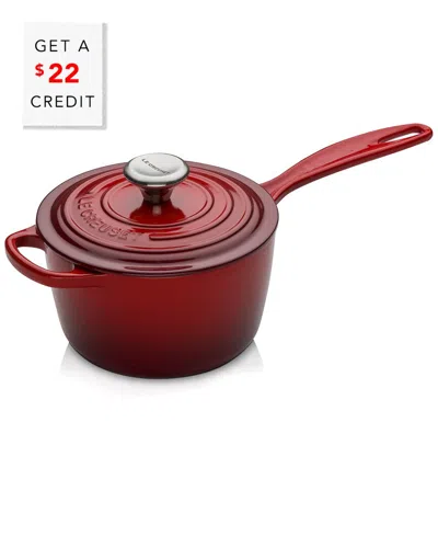 LE CREUSET LE CREUSET 1.75QT SIGNATURE SAUCEPAN WITH $22 CREDIT