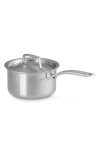 Le Creuset 2-quart Essential Stainless Steel Saucepan In Stainless Steel