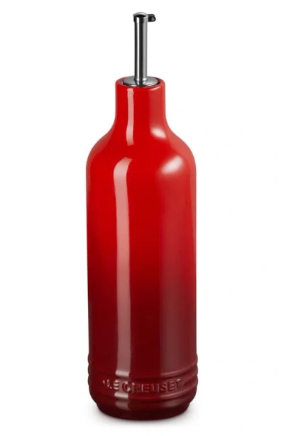Le Creuset 20-ounce Signature Stoneware Oil Cruet In Red