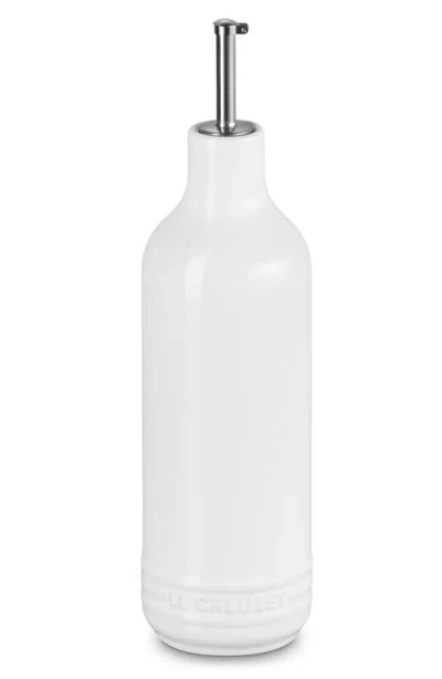 Le Creuset 20-ounce Signature Stoneware Oil Cruet In White