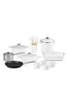Le Creuset 20-piece Mixed Material Cookware Set In White