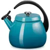 Le Creuset 2.2-quart Enameled Stainless Steel Whistling Cloche Kettle In Caribbean