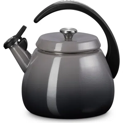 Le Creuset 2.2-quart Enameled Stainless Steel Whistling Cloche Kettle In Oyster