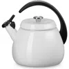 Le Creuset 2.2-quart Enameled Stainless Steel Whistling Cloche Kettle In White