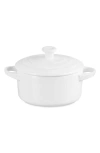 Le Creuset 24-ounce Mini Stoneware Cocotte In White