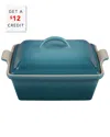 Le Creuset 2.5qt Heritage Covered Square Casserole With $12 Credit