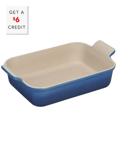 Le Creuset 2.5qt Rectangular Dish With $6 Credit In Blue