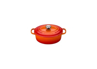 Le Creuset 2.75-qt. Signature Enameled Cast Iron Oval Dutch Oven In Orange