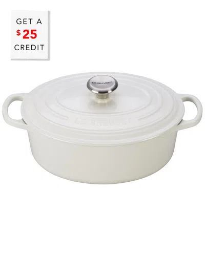 Le Creuset 2.75-qt Signature Oval Dutch Oven With $29 Credit In White
