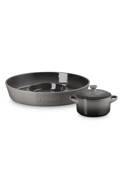 Le Creuset 2-piece Chip & Dip Set In Gray