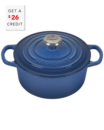 LE CREUSET LE CREUSET 2QT SIGNATURE ROUND DUTCH OVEN WITH $26 CREDIT