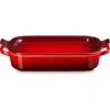 Le Creuset 3 1/2 Quart Stoneware Casserole & Platter Lid In Red
