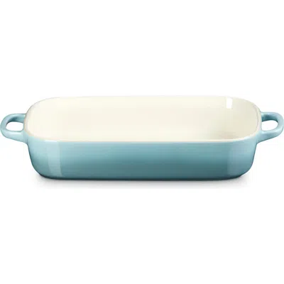 Le Creuset 3 1/2 Quart Stoneware Casserole & Platter Lid In Blue