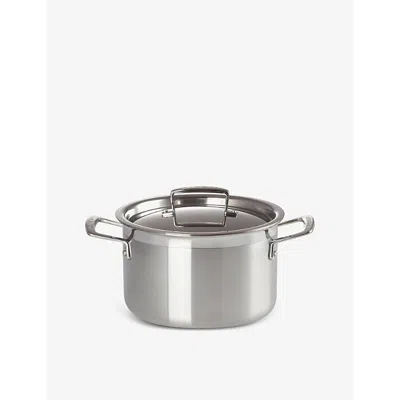 Le Creuset 3-ply Stainless-steel Deep Casserole Dish In Clear