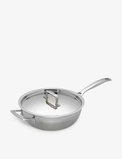 Le Creuset 3-ply Stainless-steel Non-stick Chef's Pan With Lid And Helper Hand 24cm