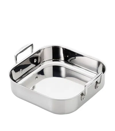 Le Creuset 3-ply Stainless Steel Roaster In Metallic