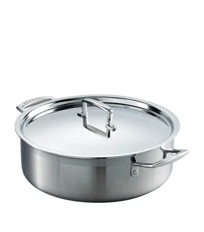 Le Creuset 3-ply Stainless Steel Sauté Pan In Silver
