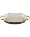 Le Creuset Signature 3 Quart Enameled Cast Iron Oval Baker In Olive