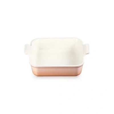 Le Creuset 3 Qt. Heritage Square Dish, Peche In White;pink;peche