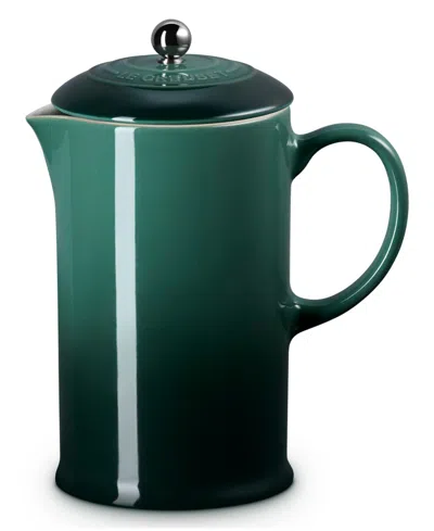 Le Creuset 34 Oz. Stoneware French Press In Green