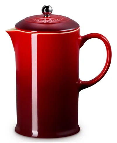 Le Creuset 34 Oz. Stoneware French Press In Red