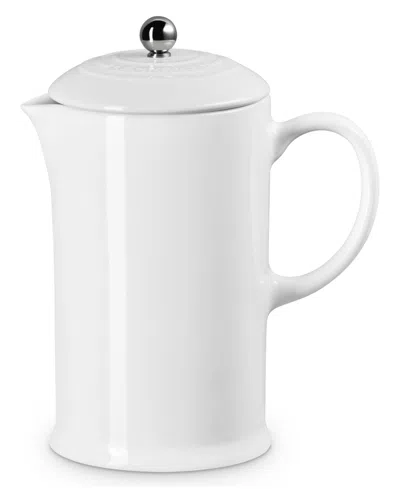 Le Creuset 34 Oz. Stoneware French Press In White