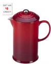 Le Creuset Cerise Stoneware Cafetiere