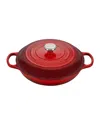 Le Creuset Signature 3.5-quart Enameled Cast Iron Braiser In Cerise