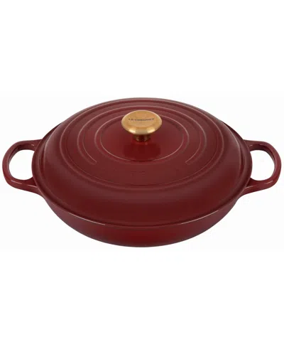 Le Creuset 3.5-qt. Signature Enameled Cast Iron Braiser In Brown
