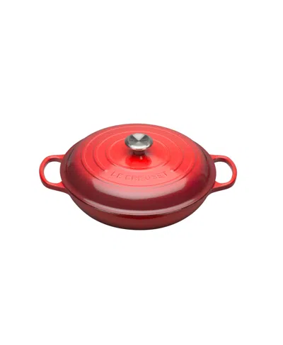 Le Creuset 3.5-qt. Signature Enameled Cast Iron Braiser In Cerise