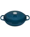Le Creuset 3.5-qt. Signature Enameled Cast Iron Braiser In Deep Teal