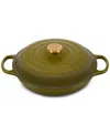 Le Creuset Signature 3.5-quart Enameled Cast Iron Braiser In Olive