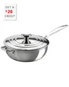 Le Creuset 3.5-quart Stainless Steel Saucier With Lid