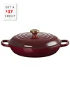 Le Creuset 3.5qt Signature Braiser In Burgundy