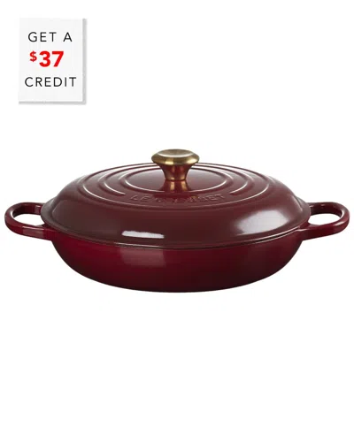 Le Creuset 3.5qt Signature Braiser In Burgundy
