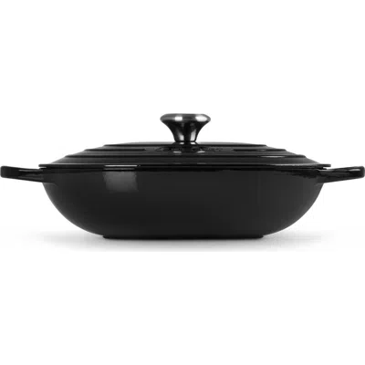 Le Creuset 3.75-quart Oval Enameled Cast Iron Casserole In Black