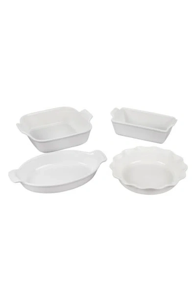 LE CREUSET LE CREUSET 4-PIECE HERITAGE BAKEWARE ESSENTIALS STONEWARE SET