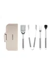 Le Creuset Alpine Outdoor Stainless Steel 5-pc. Grilling Tools Set In Black