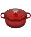 Le Creuset Signature 4.5-quart Round Enamel Cast Iron Dutch Oven In Cerise