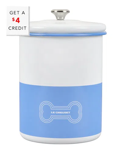 Le Creuset 4.25qt Treat Jar With $4 Credit In Blue