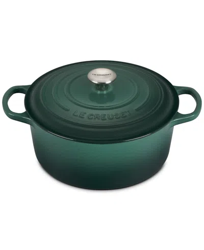 LE CREUSET 4.5-QT. SIGNATURE ENAMELED CAST IRON ROUND DUTCH OVEN