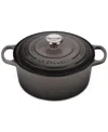 Le Creuset 4.5-qt. Signature Enameled Cast Iron Round Dutch Oven In Oyster