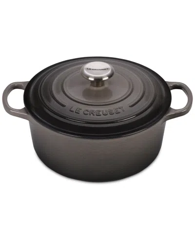 LE CREUSET 4.5-QT. SIGNATURE ENAMELED CAST IRON ROUND DUTCH OVEN