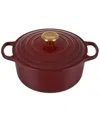 Le Creuset Signature 4.5-quart Round Enamel Cast Iron Dutch Oven In Rhone