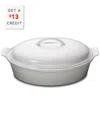 Le Creuset 4qt Heritage Covered Oval Casserole With $13 Credit